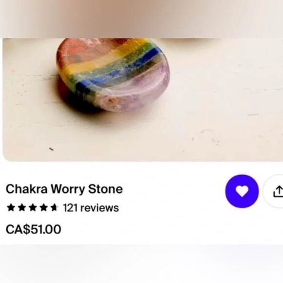 TINY RITUALS Chakra Worry Stone - Picture 2 of 5